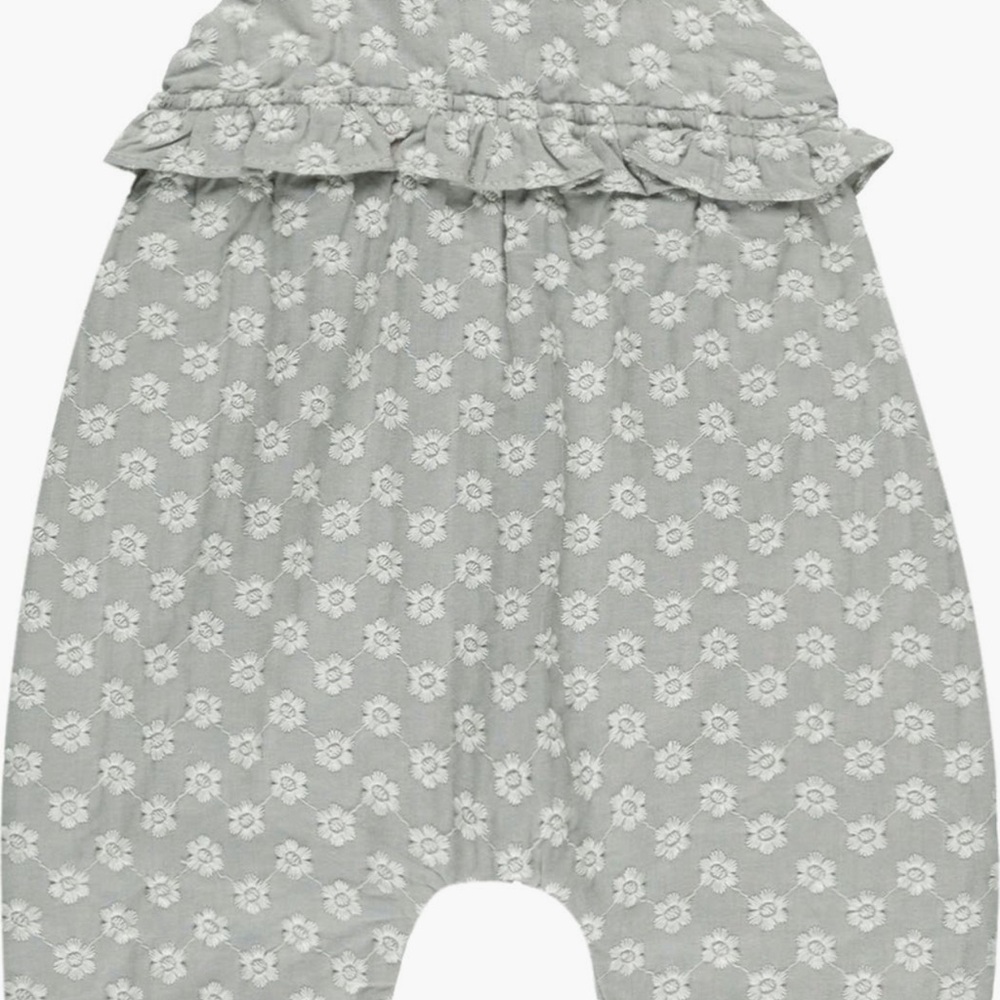 Rylee + Cru Kinsley Embroidered Cotton Gauze Romper